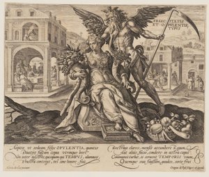 Felicitas et Opulentie Typus，摘自《美德与恶习的时间 作者 克里斯宾·范德帕塞一世