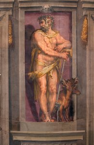 "Pluton"（冥王星） 克里斯托法诺-盖拉迪（1508-1556）的壁画 - 1556-1557 Dim 250x100 cm 佛罗伦萨维基奥宫