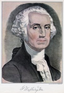 美国第一任总统乔治·华盛顿（George Washington），十九世纪。