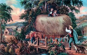 Haying Time，《最后的负载》，1868年。 作者 库里尔和艾夫斯