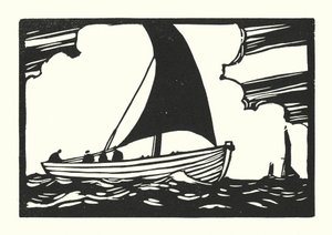 渔船和驳船Deal Galley Punt（木刻）