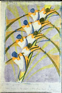 八人团》，约 1930 年（油印版画）