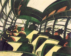 阳光屋顶》，约 1934 年（石版画）