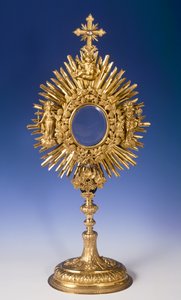 巴洛克式Monstrance（镀金金属） 作者 捷克学派