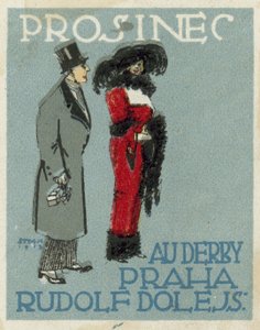 十二月。 Au Derby Rudolf Dole时装秀，布拉格 作者 捷克学派