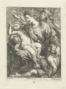 马利亚与基督和约翰 作者 卡米洛·普罗卡西尼（Camillo Procaccini）