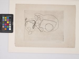 无题，约 1938 年（米白色绵纸上的版画） 作者 达拉丈夫