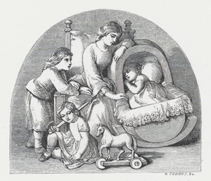 丁尼生的诗《公主》插图（版画） 作者 丹尼尔（后）麦克莱斯