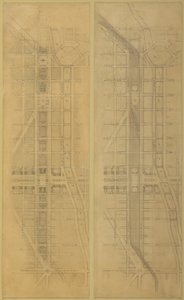 图版79 2 来自《芝加哥计划》的图画，1909年：建议的位置和安排...... 作者 丹尼尔伯纳姆