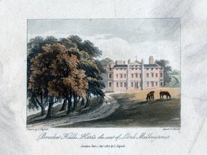 布鲁克斯大厅，赫茨，墨尔本勋爵的所在地，1817年。