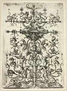 蔓藤花纹装饰，1526-30，印刷1684