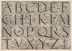 罗马礼拜堂字母表，ca。 1520。
