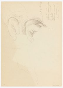 素描，贝拉-沃瑟姆肖像素描，1878 年 作者 丹尼尔·亨廷顿