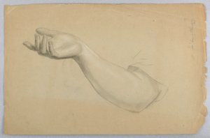 素描，《慈善课》研究，1850 年 作者 丹尼尔·亨廷顿