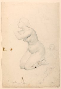绘画，"病人的圣餐 "研究，1844-45 年 作者 丹尼尔·亨廷顿