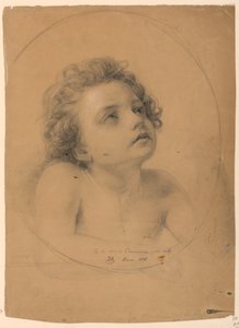 绘画，"病人的圣餐 "研究，1845 年 作者 丹尼尔·亨廷顿