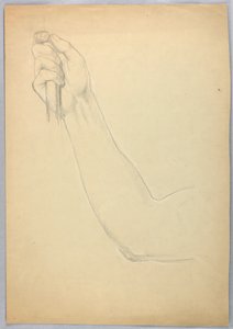 素描，"C "复制品的研究，1850 年 作者 丹尼尔·亨廷顿