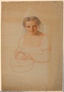 素描，《伊卡博德-克莱恩》研究，1861 年 作者 丹尼尔·亨廷顿