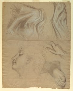 素描，《正义与和平》研究，1878 年 作者 丹尼尔·亨廷顿