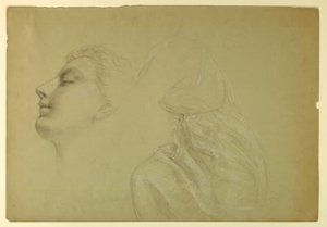 素描，《正义与和平》研究，1886 年 作者 丹尼尔·亨廷顿