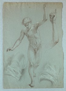 素描，《梅西的梦》研究，1857-58 年 作者 丹尼尔·亨廷顿