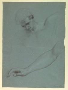 素描，《梅西的梦》研究，1857-58 年 作者 丹尼尔·亨廷顿