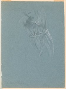 素描，《梅西的梦》研究，1857 年 作者 丹尼尔·亨廷顿