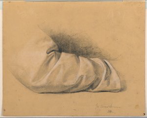 素描，"神圣课程 "研究，1844 年 作者 丹尼尔·亨廷顿