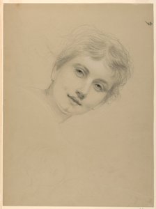 素描，《国家 Ac》研究，1887 年 作者 丹尼尔·亨廷顿