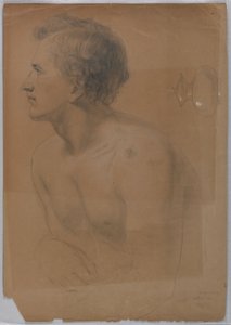 素描，"贡金 "研究，1852 年 7 月 作者 丹尼尔·亨廷顿