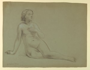 女性裸体，"梅西之梦 "研究 作者 丹尼尔·亨廷顿