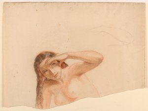 左手的女性裸体