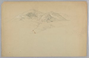 风景素描，缅因州沙漠山 作者 丹尼尔·亨廷顿