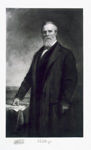 Rutherford B. Hayes，美利坚合众国第19任总统，酒吧。 1901年（照相凹版） 作者 丹尼尔·亨廷顿