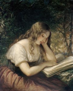 树林中的研究》，1861年。 作者 丹尼尔·亨廷顿