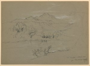 从佛蒙特州剑桥市眺望曼斯菲尔德山 作者 丹尼尔·亨廷顿