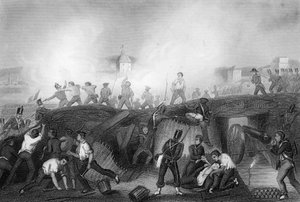 占领西班牙罗德里戈城，半岛战争，1812年1857年。 作者 丹尼尔·约翰·庞德