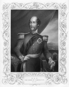 乔治王子1819-1904年，剑桥公爵，1857年。 作者 丹尼尔·约翰·庞德