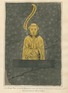黄铜板，来自格林福德教堂，身份不明 作者 丹尼尔·莱森斯