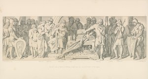 哈罗德对威廉的忠诚誓言，对隐藏的圣徒遗物宣誓 作者 Daniel Maclise