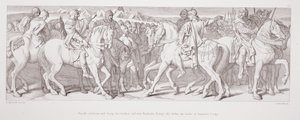 Harold在1866年由L. Gruner镌刻的“诺曼征服的故事”之前采访了他的兄弟Tostig，以及与斯蒂姆福德战役之前的Tostig的盟友Hardrada 作者 丹尼尔·麦克利斯