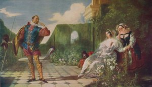 第十二夜马尔沃里奥和伯爵夫人的场景，c1840，c1915 作者 丹尼尔·麦克利斯