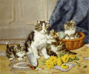 顽皮的小猫 作者 丹尼尔·梅林