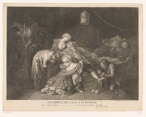 与狱中的让-卡拉斯告别
Les adieux de Calas, a sa famille（物上标题）