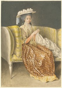 缝纫女工的画像 作者 丹尼尔·尼古拉斯·肖多维奇