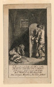 囚徒，"Königl: Grosbrit [anische] Genealogischer Kalender auf das 1780 Jahr Lauenberg bey J.G. Berenberg "的插图。