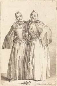 两位站立的女士(Demiselles Quantin) 作者 丹尼尔·尼古拉斯·肖多维奇