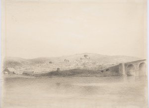 赫克瑟姆，1916年（木炭纸上） 作者 丹尼尔·奥利佛（Daniel Oliver）