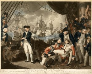豪勋爵在1794年6月第一个光荣的胜利，酒吧。 1795年