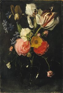 花瓶里的花。 作者 丹尼尔·塞格斯